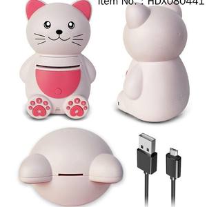 HDX <span class=keywords><strong>Hucha</strong></span> Grande de Plástico con Carga USB, Diseño de <span class=keywords><strong>Gatito</strong></span>, Recogida Automática de Billetes para Niños de 5 a 7 Años, Regalo de Cumpleaños - Product Image 2