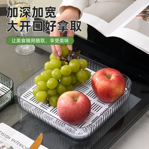 Fruit Drainer Rectangle Plastic Simple Style For Party Snack Storage - Product Image 2