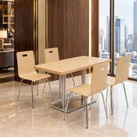 Ensemble de table et chaises rectangulaires en bois sur mesure pour hôtels, restaurants, salons et salles de bal