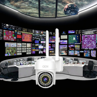 Kamera keamanan luar ruangan WIFI, kamera keamanan WIFI 36 luar ruangan sistem 1080p IP66 tahan hujan Alarm penglihatan malam CMOS Cloud Dual-antena sinyal Super kuat