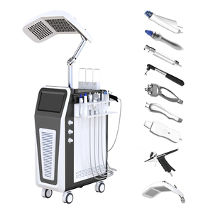 Appareil de soin du visage 9 en 1, jet d'oxygène, hydradermabrasion, nettoyage en profondeur, réduction des points noirs, resserrement des pores, pour usage en salon - Product Image 1