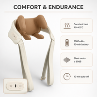 Masseur Shiatsu chauffant pour trapèzes, dos et taille, avec contrôle de la minuterie, rechargeable par USB, pour usage domestique, épaules et nuque - Vente en gros usine