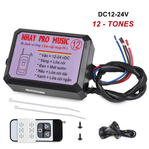 CNSPEED Nhay Pro Music 12V DC โมดูลสัญญาณเตือนภัยรถยนต์ 12 เสียง สำหรับใช้กับยานพาหนะ - Product Image 5