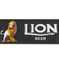 Tapete de Bar de Silicona/PVC Suave y Sostenible de Estilo Moderno - Color/Tamaño Personalizable, Certificado CE, con Logotipo del Cliente