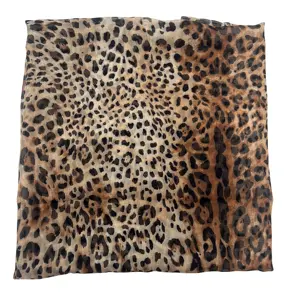 Oem & ODM tốt nhất Leopard kỹ thuật số in 100% Polyester voan vải tuyn vải