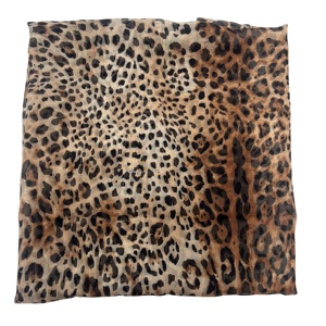 Tela de Tul Chifón 100% Poliéster con Estampado Digital de Leopardo, Resistente a las Arrugas y Elástica, para Prendas de Niñas, OEM y ODM - Product Image 1