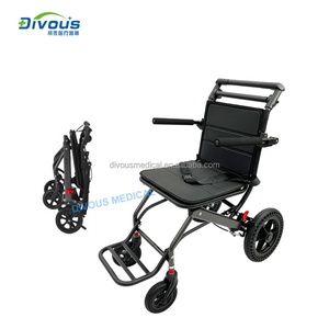 Nouveau produit, fauteuil roulant manuel pliable ultra-léger de haute qualité pour personnes handicapées et personnes âgées, pouvant être transporté en avion - Product Image 2