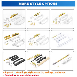 Bột màu đen lớp phủ trượt Patio cửa D xử lý khóa cửa xử lý thiết lập cho nội thất cửa - Product Image 3