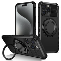 Étui de téléphone magnétique rotatif compatible transfrontalier pour iPhone 15 Pro Max, iPhone 16, iPhone 14 Pro – Coque de protection
