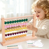 Jouet de comptage en bois pour le développement des compétences mathématiques précoce chez les enfants, outil pédagogique manipulatif, jouet mathématique