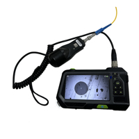 Optic Fiber Endface Inspection Video Microscope with Cleaning Tool Kits for 1.25/2.0/2.5mm Connector and Adapter