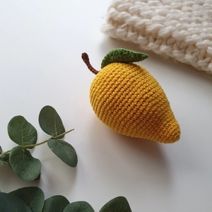 Gran oferta hilo <span class=keywords><strong>ganchillo</strong></span> <span class=keywords><strong>Mango</strong></span> encanto llavero juguete hecho a mano Amigurumi lindo Mini tejido fruta muñeca bolsa colgante accesorios regalo - Product Image 5