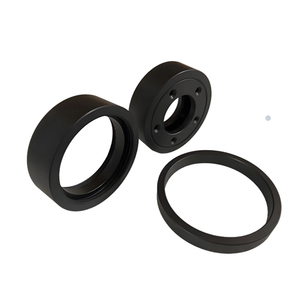 חלקי אלומיניום מודולריים שחורים גדולים עם שרוול, עיבוד שבבי CNC אוטומטי, חיתוך, ליטוש, קידוח ויצירת אב טיפוס מהירה - Product Image 1