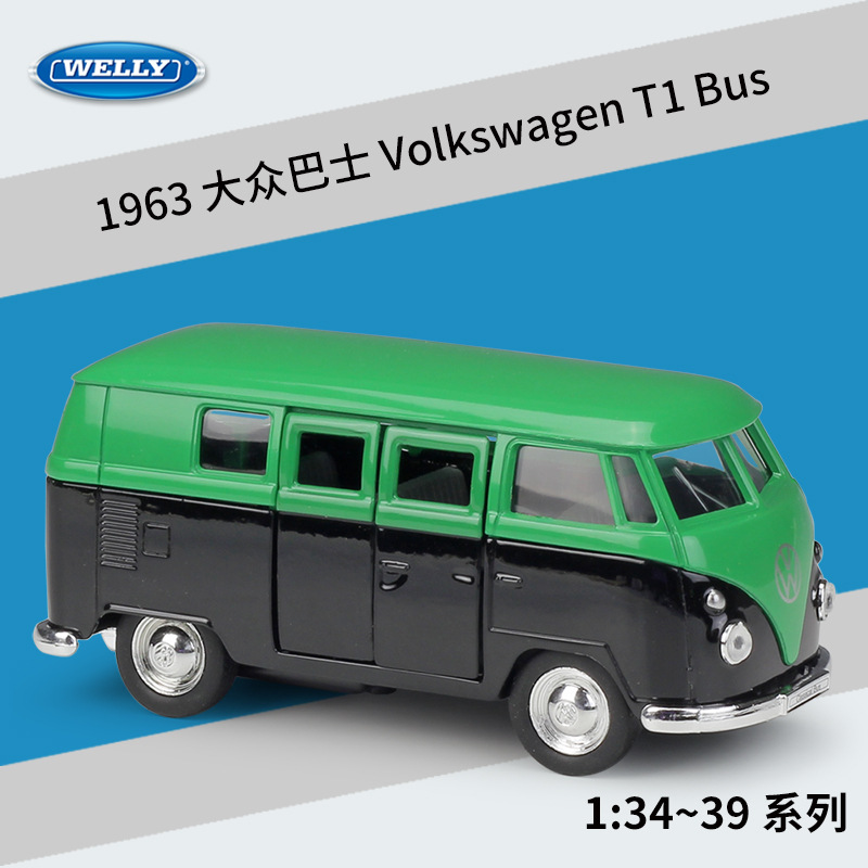49764 1963 Volkswagen T1 bus green