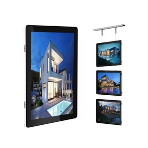 Hanging <b>Led</b> <b>Light</b> <b>Box</b> Poster Frame Restaurant Advertising Window Display <b>Led</b> Acrylic <b>Light</b> <b>Box</b> - Product Image 2