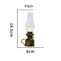Lanterne LED rétro classique de Noël, lampe à bougie décorative suspendue pour les fêtes, la maison, la décoration de table, prix de gros d'usine