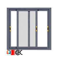 Fenêtre coulissante sur mesure en alliage d'aluminium, double vitrage, ouverture horizontale, moustiquaire magnétique, moderne, pour salle de bain et cuisine, écoénergétique