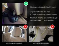 Radio Android de 11,6 "con BT 5,0, MirrorLink inalámbrico, transmisión de vídeo FM, Monitor de reposacabezas para asiento trasero de coche