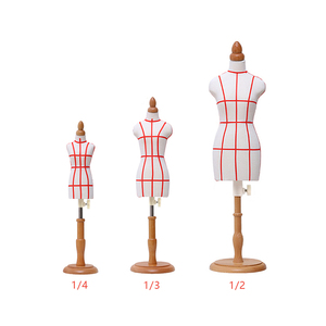 DE-LIANG Mini 1/2 Kích Thước Nữ Nửa Cơ Thể Mannequin Đầy Đủ Pinable Bán Buôn May Giả Bọt Mô Hình Cho May Quần Áo - Product Image 1