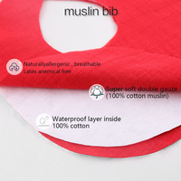 Vente chaude fantaisie en vrac froissé coton salive serviette dentelle bandeau ensemble mousseline coton haute qualité bébé bavoir ensemble princesse cadeau de naissance