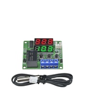W1219 LED Dual Digital Tube Thermostat Relay Output 12V NTC Modul Relay Kontrol Timer Siklus Multifungsi...