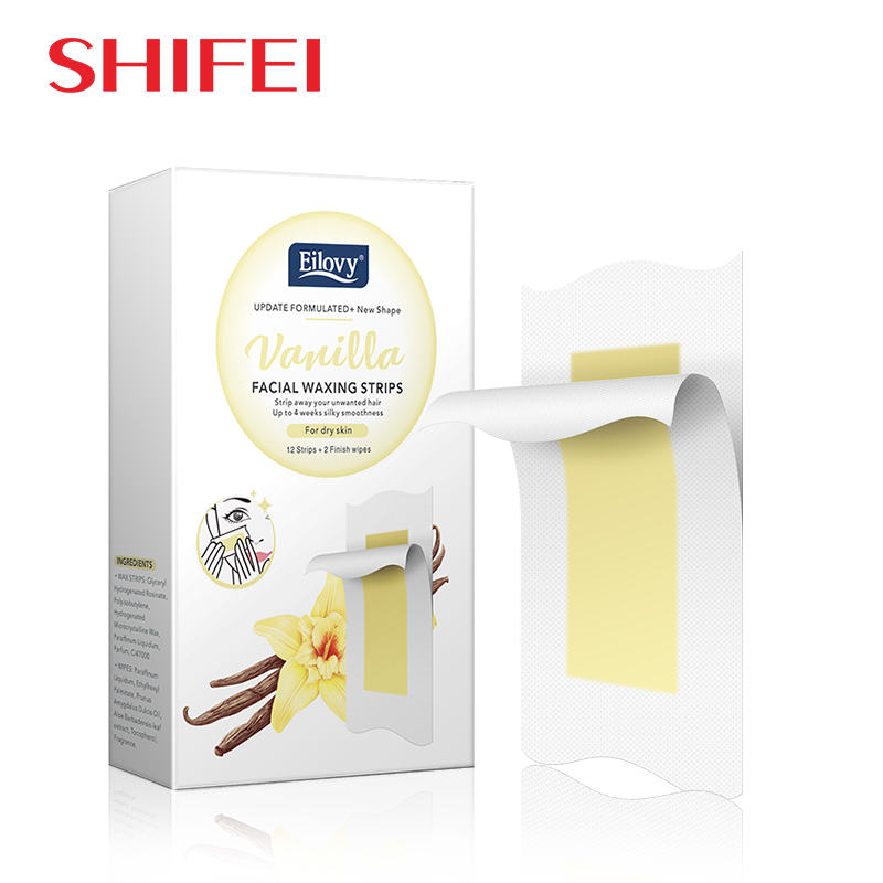 Бумага для удаления волос, летние одноразовые полоски для лица 5*10 см из ванильного воска