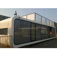 Casa Contenedor Prefabricada Móvil y Elegante Tipo Cabaña Apple para Exteriores, Ideal para Hoteles, Oficinas y Áreas de Ocio
