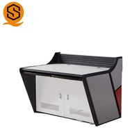 Bureau de diffusion professionnel élégant pour studio, table de radio, mobilier de studio, bureau de diffusion pour studio