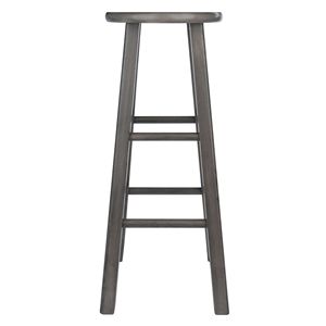 Tabouret de bar moderne rustique en bois gris huître pour bar à domicile, hôtel, salon, chambre à coucher, meubles de style détente - Product Image 4
