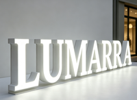 Enseigne lumineuse LED 3D personnalisée à éclairage frontal, étanche, pour extérieur, logo d'entreprise, signalétique lumineuse pour façade de magasin