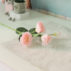 Tallo de flor rosa de seda Rosa artificial con tallo gran oferta nuevo diseño <span class=keywords><strong>Eustoma</strong></span> Real Touch decoración de boda - Product Image 3