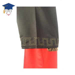 Toga de Graduación Personalizada para Estudiantes Chinos, Uniforme <span class=keywords><strong>Escolar</strong></span> con Botón Frontal y Bordado en las Mangas - Product Image 3