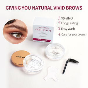 Tùy Chỉnh Không Thấm Nước Rõ Ràng Vĩnh Viễn Lông Mi Lông Mày Gel Xà Phòng Lông Mày Styling Vegan Đóng Băng Lông Mày Enhancers Lâu Dài Lông Mày Kit - Product Image 2