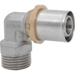 Conector curvo macho de montaje de cobre para Prensa 20X3/4 Técnica de forja Número de modelo Cabeza - Product Image 1