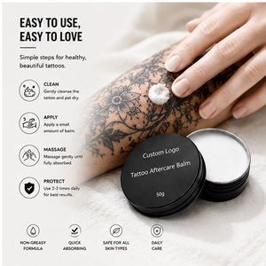 Elite Stable Formula Tattoo Balm, Large Capacity & Small Capacity Options, Custom Brand Logo Tattoo Aftercare <b>Cream</b> - Product Image 3