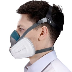 Masque à gaz demi-visage en silicone avec filtre, équipement de protection individuelle pour <span class=keywords><strong>peintre</strong></span> - Product Image 4