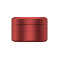 Broyeur à herbes cylindrique en aluminium élégant 62 mm, 3 pièces, en métal, pour herbes sèches, design personnalisé, vente en gros