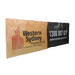 Custom Outdoor Banner Promotion Building Fence <strong>Sign</strong> Vinyl Hanging Ads PVC Vinyl Banner