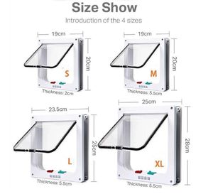 Pintu Pintu Otomatis hewan peliharaan dua arah masuk dan keluar gerbang masuk kontrol akses Aksesori hewan peliharaan pintu anjing untuk pintu hewan peliharaan kucing - Product Image 2