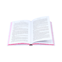 Impression de livres de romances contemporaines avec couverture rigide personnalisée, bords pulvérisés, couverture illustrée avec bords roses, fabricant de livres