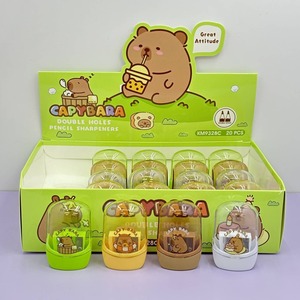 Sanrio Taille-crayon en plastique coloré de dessin animé mignon Taille-crayon manuel Capybara Stitch - Product Image 6