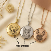 Collar con Placa de Identificación Personalizada para Perro, Grabado con Foto, Acero Inoxidable, Medallón Conmemorativo para Mascotas, Joyería con Nombre de Gato, Regalo DIY