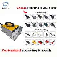 Chargeur de batterie étanche IP67 2000W 24V 48V 72V LiFePO4 au lithium pour voiturette de golf et bateau électrique, vente en gros d'usine OEM ODM