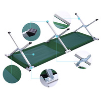 Lit de camping tactique super large et super facile à utiliser, lit d'urgence, lit pliable en acier pour les catastrophes, moderne, OEM, extérieur