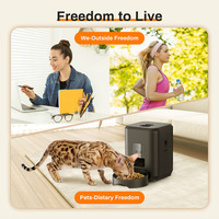 Distributeur automatique d'aliments pour chats et chiens, intelligent, écologique, avec minuterie à distance, alimentation quantitative, compatible Wi-Fi