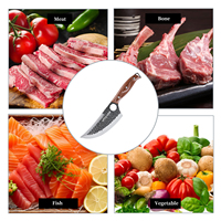 Couteau de chef viking fait à la main, couteau à désosser de boucher de 6 pouces, acier au carbone forgé, acier inoxydable, couteau de cuisine, couteau de camping, couteau à abattre pour la viande