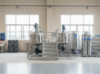 Équipement de mélange homogénéisateur sous vide à cisaillement élevé, contrôlé par PLC entièrement automatique, pour la production de crèmes et de lotions cosmétiques