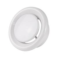 Diffuseur d'air rond de 4, 6 et 8 pouces pour plafond, grille d'aération sans cadre pour salle de bain, toilettes, maison, bureau