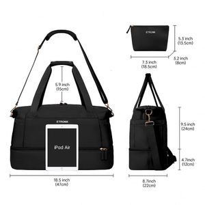 Bolsa de Lona Impermeable de Diseño Personalizado, Bolsos de Mano, Bolsas de Viaje de Fin de Semana, Bolsas Deportivas con Estampado Personalizado - Product Image 3