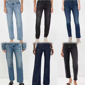 Jeans de Mezclilla de Algodón al Por Mayor para Hombre y Mujer, Lote Mixto de Alta Calidad con Estilos Baggy y Cargo - Product Image 5